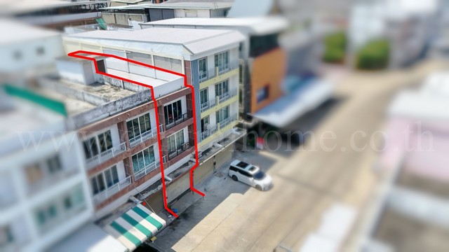 ลดราคา อาคารพาณิชย์ 3.5 ชั้น โครงการ มั่งมีแสนสุข - กัลปพฤกษ์ ทำเลดี