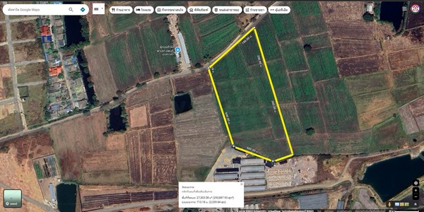 ที่ดิน สร้างโกดัง สร้างบ้านจัดสรร สร้างบ้านเช่า เนื้อที่ 17 ไร่ ขายไร่ละ 7.5 แสน เมือง ลพบุรี