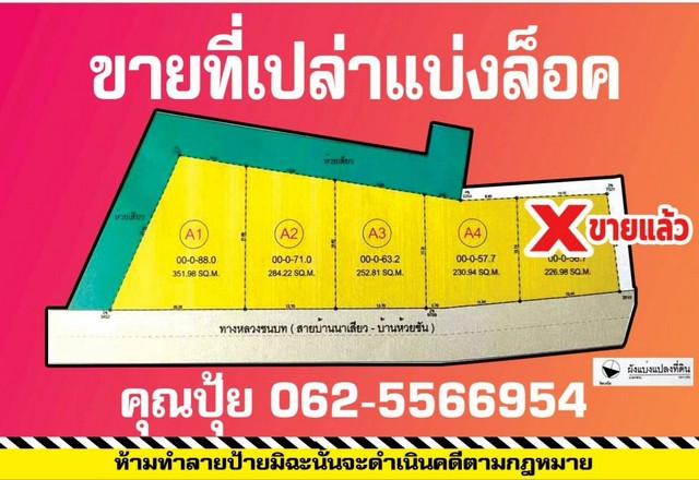 ขายที่เปล่าตำบลนาเสียวชัยภูมิ...ขายที่เปล่าติดถนนบ้านนาเสียว
