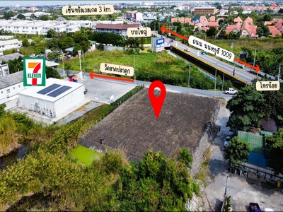 ปล่อยเช่า ที่ดินเปล่า 1 ไร่ 16 ตร.ว.! ติดถนนทางหลวงชนบท 1009! ห้อมล้อมด้วยหมู่บ้านเยอะ! มีดีมานจำนวนมาก!! แปลงสี่เหลี่ยม มุมถนน จอดรถได้