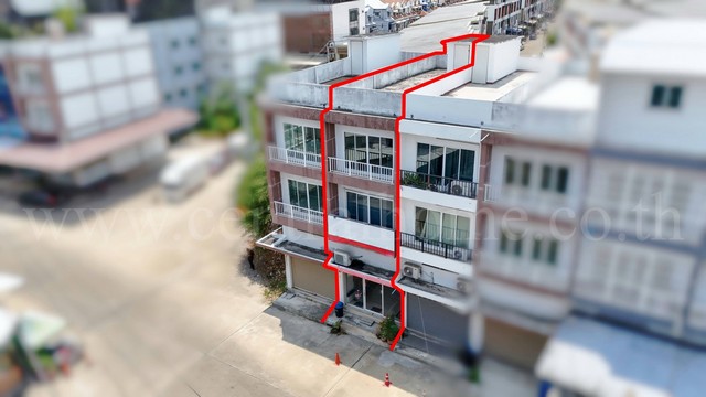 ลดราคา อาคารพาณิชย์ 3.5 ชั้น โครงการ มั่งมีแสนสุข - กัลปพฤกษ์ ราคาถูก